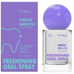 Long-Lasting Fresh Breath Oral Spray with Natural Menthol &  Xylitol,Mint Flavor